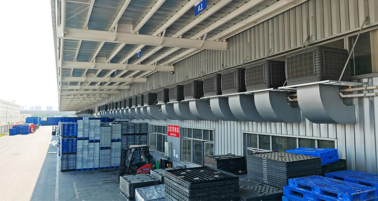 Projet de ventilation et de refroidissement pour l'atelier de moulage par injection d'une entreprise de nouveaux matériaux dans l'Anhui