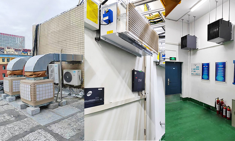 Water Curtain Fresh Air Energy-Saving Retrofit Project for a Communication Building in Weifang