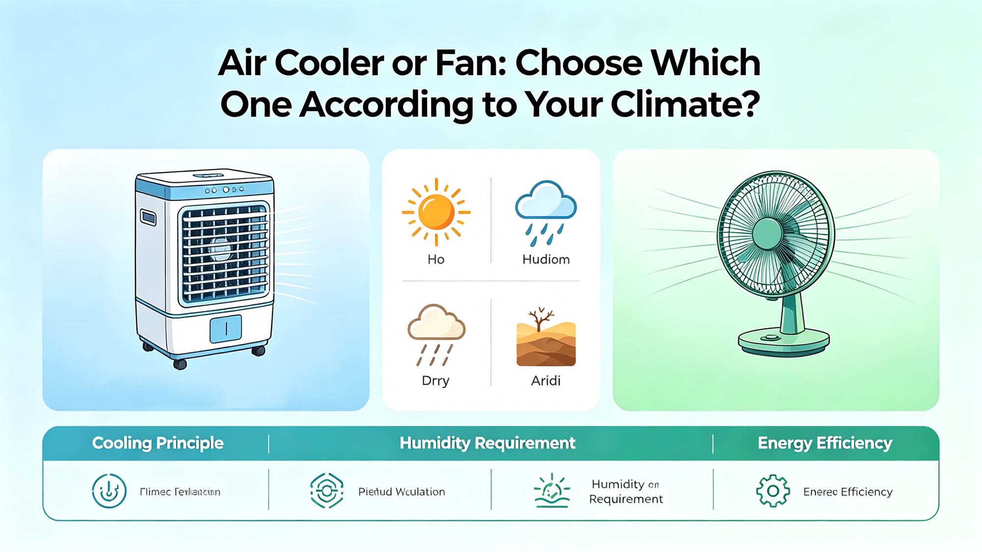 Refroidisseurs d'air ou ventilateurs : lequel choisir en fonction de votre climat ?